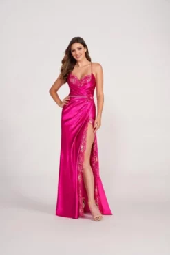 Ellie Wilde By Mon Cheri Ellie Wilde EW34008 Feminine Satin Prom Dress