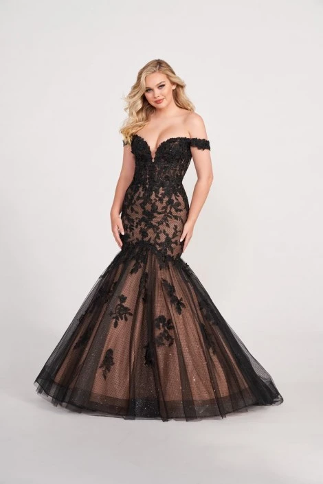 Ellie Wilde By Mon Cheri Ellie Wilde EW34027 Lace Mermaid Prom Dress 3 Ellie Wilde By Mon Cheri Ellie Wilde EW34027 Lace Mermaid Prom Dress