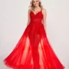 Ellie Wilde By Mon Cheri Ellie Wilde EW34032 Jaw Dropping Sheer Gown -Outlet Prom Dresses Store EW34032 Ellie Wilde by Mon Cheri Prom Dress S23 470x705