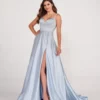 Ellie Wilde By Mon Cheri EW34044 Soft Satin Prom Dress -Outlet Prom Dresses Store EW34044 Ellie Wilde by Mon Cheri Prom Dress S23 470x705