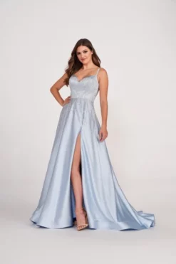 Ellie Wilde By Mon Cheri EW34044 Soft Satin Prom Dress