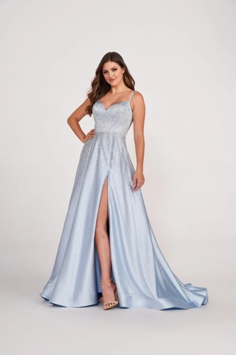 Ellie Wilde By Mon Cheri EW34044 Soft Satin Prom Dress 3 Ellie Wilde By Mon Cheri EW34044 Soft Satin Prom Dress