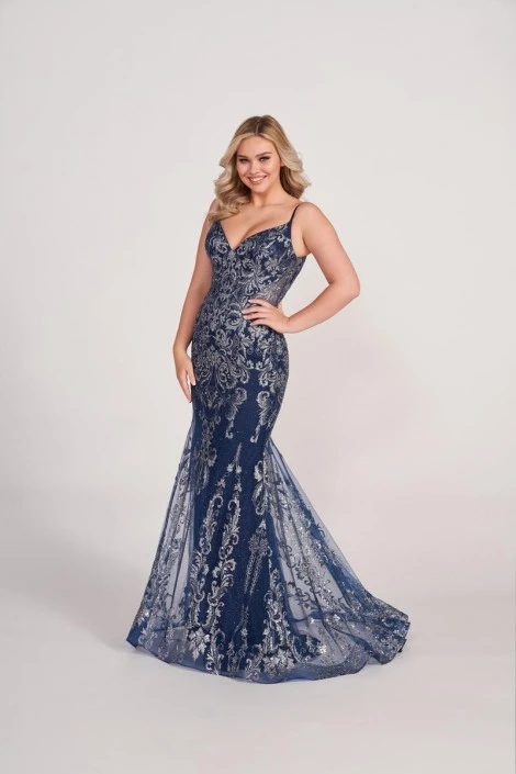 Ellie Wilde By Mon Cheri Ellie Wilde EW34056 Elegant Filigree Prom Dress 3 Ellie Wilde By Mon Cheri Ellie Wilde EW34056 Elegant Filigree Prom Dress