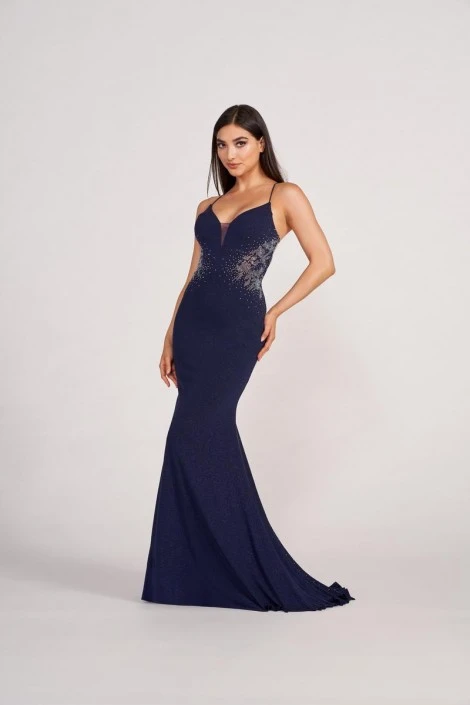 Ellie Wilde By Mon Cheri Ellie Wilde EW34075 Waterfall Glitter Prom Dress 3 Ellie Wilde By Mon Cheri Ellie Wilde EW34075 Waterfall Glitter Prom Dress