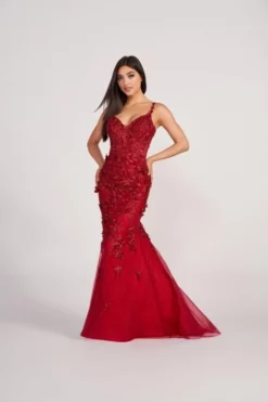 Ellie Wilde By Mon Cheri EW34114 Floral 3-D Prom Dress