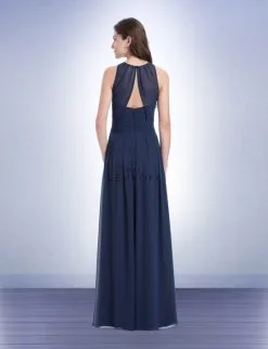 Bill Levkoff 1165 Illusion Overlay Chiffon Bridesmaid Gown 5 Bill Levkoff 1165 Illusion Overlay Chiffon Bridesmaid Gown -Outlet Prom Dresses Store F15 BLV 1165 02 540x705