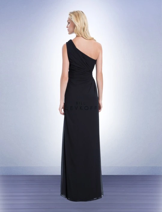 Bill Levkoff 1178 One Shoulder Chiffon Bridesmaid Gown 4 Bill Levkoff 1178 One Shoulder Chiffon Bridesmaid Gown - Image 2