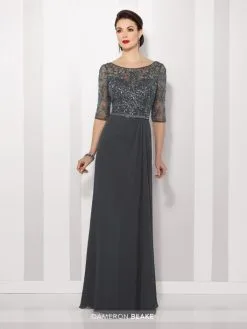 Cameron Blake By Mon Cheri Cameron Blake 216684 Sheer Sleeve Mothers Wedding Dress -Outlet Prom Dresses Store F16 CB 216684 03 529x705