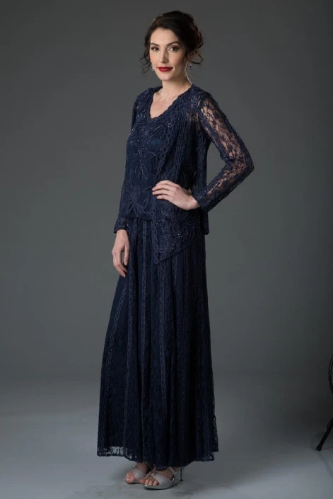 Soulmates Silk Soulmates 1602 Mother Of The Bride 3pc Lace Dress 4 Soulmates Silk Soulmates 1602 Mother Of The Bride 3pc Lace Dress - Image 2