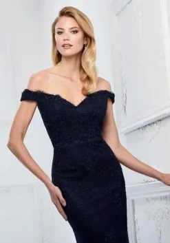 Montage By Mon Cheri Montage 218917 Off The Shoulder Lace Gown -Outlet Prom Dresses Store F18 MG 218917 05 493x705