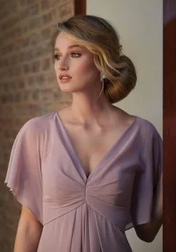 Morilee Madeline Gardner Morilee 21594 Draped Sleeve Bridesmaid Dress 9 Morilee Madeline Gardner Morilee 21594 Draped Sleeve Bridesmaid Dress -Outlet Prom Dresses Store F18 MLB 21594 04 492x705