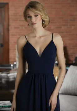 Morilee Madeline Gardner Morilee 21597 Deep V Neck Bridesmaid Dress -Outlet Prom Dresses Store F18 MLB 21597 03 492x705