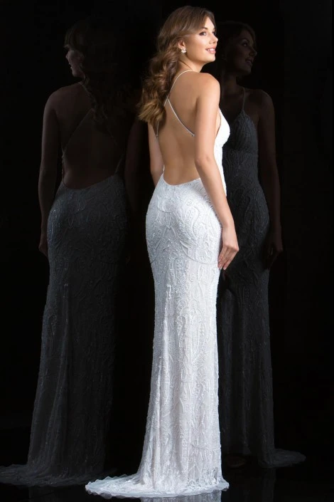 Scala 48710 Beaded Low Back Gown 4 Scala 48710 Beaded Low Back Gown - Image 2