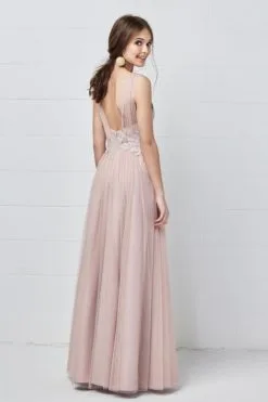 Watters Harlynn 5602 Bridesmaid Dress With Lace -Outlet Prom Dresses Store F18 WTR 5602 02 470x705