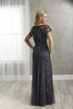 Christina Wu Elegance 17928 Short Sleeve Beaded Mothers Dress -Outlet Prom Dresses Store F19 CWE 17928 02 470x705