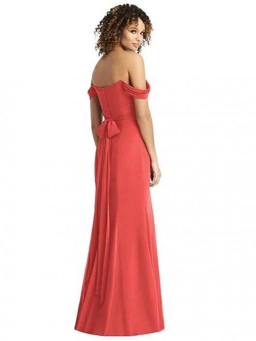 Dessy Social Bridesmaid Dessy Social 8193 Off Shoulder Bridesmaid Dress 4 Dessy Social Bridesmaid Dessy Social 8193 Off Shoulder Bridesmaid Dress - Image 2