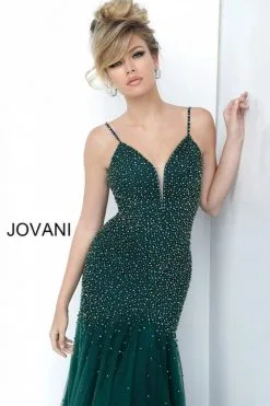 Jovani MOB Jovani 62987 Beautiful Beaded Mermaid Dress -Outlet Prom Dresses Store F19 JV 62987 03 470x705