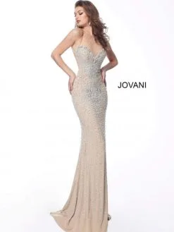 Jovani 63160 Sheer Neck Beaded Evening Dress 7 Jovani 63160 Sheer Neck Beaded Evening Dress -Outlet Prom Dresses Store F19 JV 63160 03 529x705