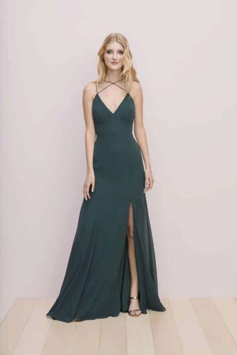 Wtoo By Watters Wtoo Adaline 811 Strappy V Neck Bridesmaid Dress 4 Wtoo By Watters Wtoo Adaline 811 Strappy V Neck Bridesmaid Dress - Image 2