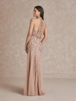 Adrianna Papell Platinum Adrianna Papell 40284 Blouson Back Gown -Outlet Prom Dresses Store F20 APP 40284 02 530x705