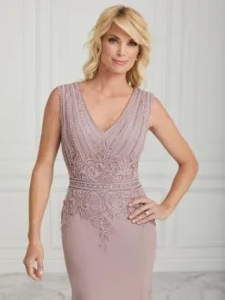 Christina Wu Elegance 17009 Mothers Gown With Beaded Cape -Outlet Prom Dresses Store F20 CWE 17009 05 530x705