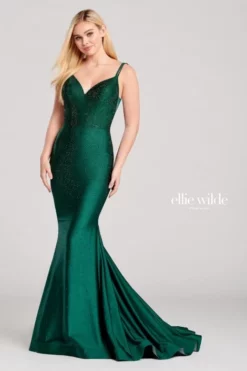 Ellie Wilde By Mon Cheri Ellie Wilde EW22019 Shimmering Stretch Gown 9 Ellie Wilde By Mon Cheri Ellie Wilde EW22019 Shimmering Stretch Gown -Outlet Prom Dresses Store F20 EW EW22019 03 470x705