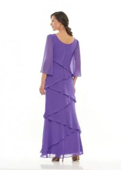Marsoni By Colors M302 Mothers Asymmetric Tiered Gown -Outlet Prom Dresses Store F21 CM M302 02 502x705