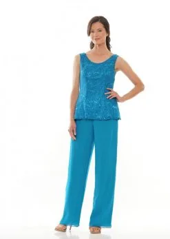 Marsoni By Colors M305 Mothers Lace Chiffon Pant Suit 9 Marsoni By Colors M305 Mothers Lace Chiffon Pant Suit -Outlet Prom Dresses Store F21 CM M305 03 502x705