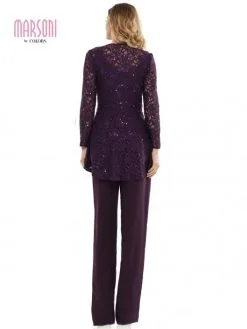 Marsoni By Colors M305 Mothers Lace Chiffon Pant Suit 11 Marsoni By Colors M305 Mothers Lace Chiffon Pant Suit -Outlet Prom Dresses Store F21 CM M305 05 529x705