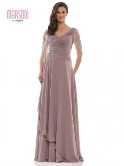 Marsoni By Colors MV1135 Mothers Layered Gown 11 Marsoni By Colors MV1135 Mothers Layered Gown -Outlet Prom Dresses Store F21 CM MV1135 05 529x705