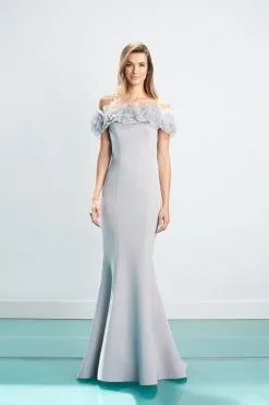 Alexander By Daymor 1461 Ruffle Off Shoulder Gown -Outlet Prom Dresses Store F21 DAY 1461 04 470x705