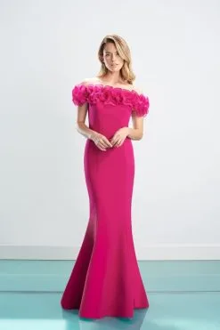 Alexander By Daymor 1461 Ruffle Off Shoulder Gown -Outlet Prom Dresses Store F21 DAY 1461 05 470x705