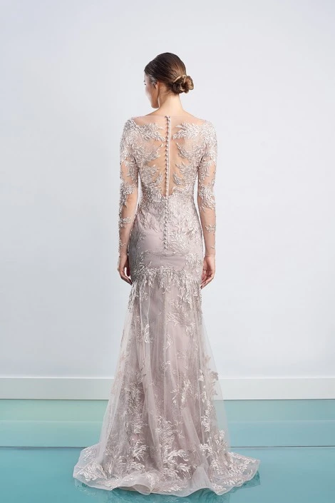 Alexander By Daymor 1474 Sheer Lace Mothers Gown 4 Alexander By Daymor 1474 Sheer Lace Mothers Gown - Image 2