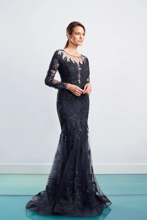 Alexander By Daymor 1474 Sheer Lace Mothers Gown 7 Alexander By Daymor 1474 Sheer Lace Mothers Gown - Image 5