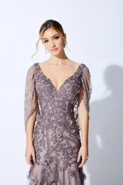 Ivonne D For Mon Cheri 221D41 Detachable Sleeve Gown -Outlet Prom Dresses Store F21 IDM 221D41 03 470x705