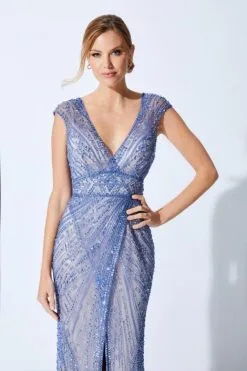 Ivonne D For Mon Cheri 221D44 Mother Of Bride Gown 10 Ivonne D For Mon Cheri 221D44 Mother Of Bride Gown -Outlet Prom Dresses Store F21 IDM 221D44 04 470x705