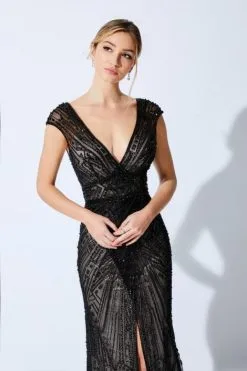 Ivonne D For Mon Cheri 221D44 Mother Of Bride Gown 11 Ivonne D For Mon Cheri 221D44 Mother Of Bride Gown -Outlet Prom Dresses Store F21 IDM 221D44 05 470x705