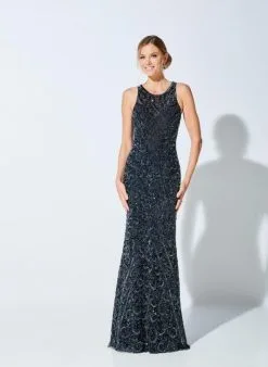 Ivonne D For Mon Cheri Ivonne D 221D55 Exquisitely Beaded Gown -Outlet Prom Dresses Store F21 IDM 221D55 05 515x705