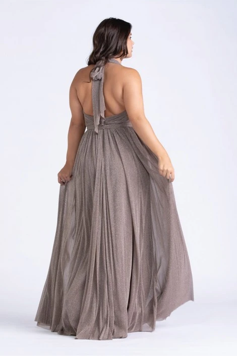 Watters MADILYN 9307 Plunging Shimmer Bridesmaid Dress 4 Watters MADILYN 9307 Plunging Shimmer Bridesmaid Dress - Image 2