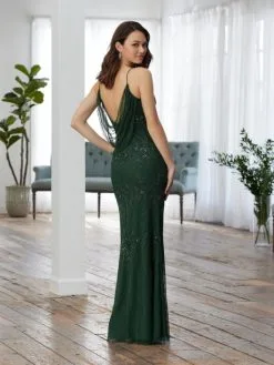 Adrianna Papell Platinum Bridal Adrianna Papell Platinum 40366 Cowl Back Gown -Outlet Prom Dresses Store F22 AP 40366 02 529x705