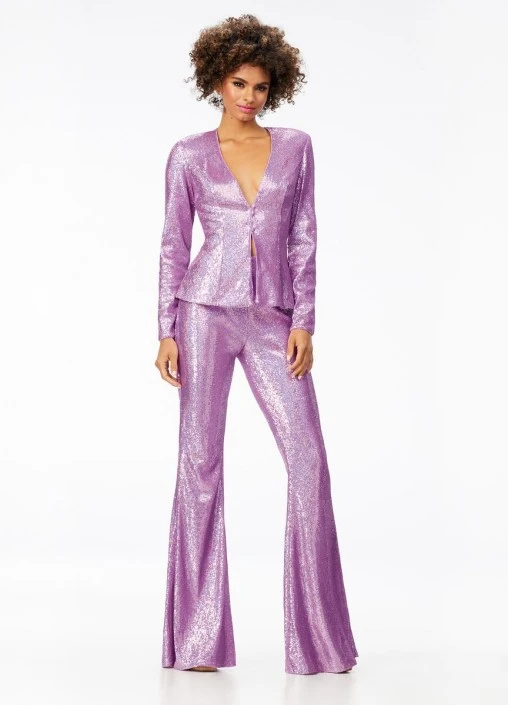 Ashley Lauren 11223 Sequin Blazer Pantsuit 6 Ashley Lauren 11223 Sequin Blazer Pantsuit - Image 4