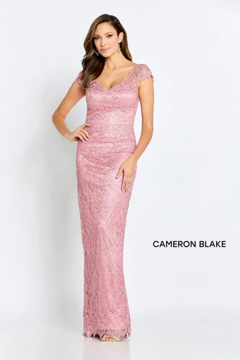 Cameron Blake By Mon Cheri Cameron Blake CB107 Venise Lace Mother Of Bride Gown 6 Cameron Blake By Mon Cheri Cameron Blake CB107 Venise Lace Mother Of Bride Gown - Image 4