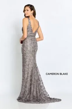 Cameron Blake By Mon Cheri Cameron Blake CB113 Lace Gown With Detachable Sleeves -Outlet Prom Dresses Store F22 CB CB113 02 470x705