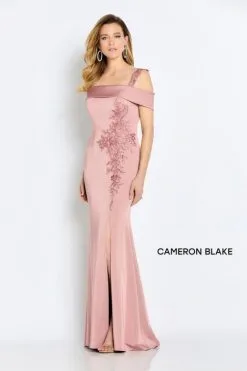 Cameron Blake By Mon Cheri Cameron Blake CB115 Off Shoulder Crepe Gown 10 Cameron Blake By Mon Cheri Cameron Blake CB115 Off Shoulder Crepe Gown -Outlet Prom Dresses Store F22 CB CB115 04 470x705