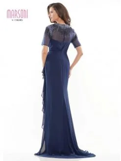 Marsoni By Colors MV1161 Gown With Cascading Flounce 10 Marsoni By Colors MV1161 Gown With Cascading Flounce -Outlet Prom Dresses Store F22 CM MV1161 04 529x705