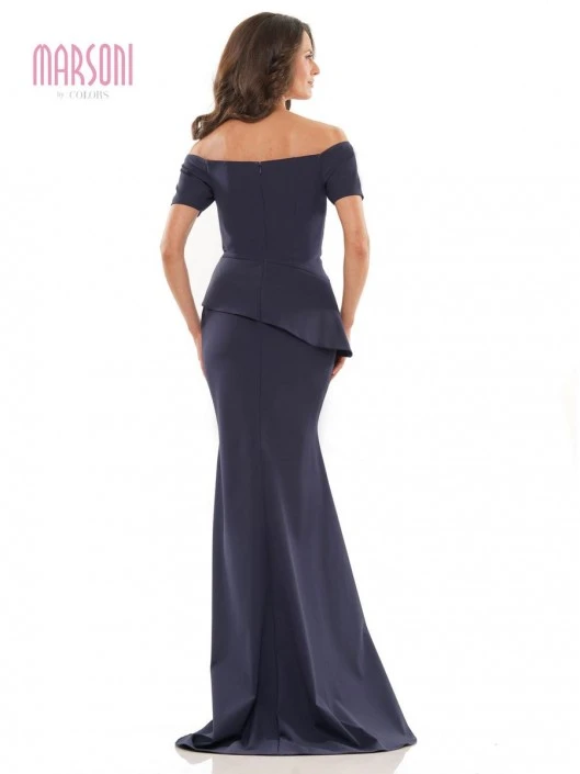 Marsoni By Colors MV1163 Asymmetrical Peplum Gown 4 Marsoni By Colors MV1163 Asymmetrical Peplum Gown - Image 2