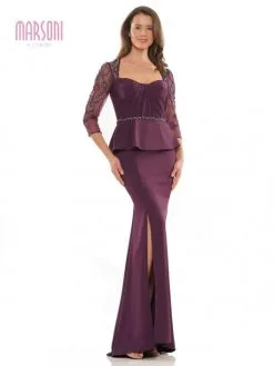 Marsoni By Colors MV1192 Sheer Sleeve MOB Gown -Outlet Prom Dresses Store F22 CM MV1192 03 529x705