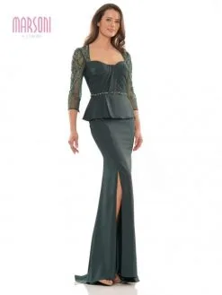 Marsoni By Colors MV1192 Sheer Sleeve MOB Gown -Outlet Prom Dresses Store F22 CM MV1192 04 529x705