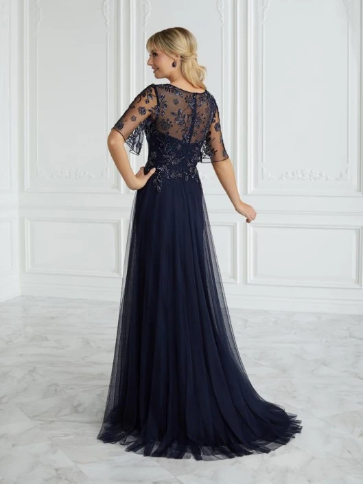 Christina Wu Elegance 17089 Sheer Sleeve MOB Gown 4 Christina Wu Elegance 17089 Sheer Sleeve MOB Gown - Image 2