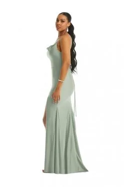 Cynthia & Sahar Cynthia And Sahar CS105 Cowl Neck Bridesmaid Dress -Outlet Prom Dresses Store F22 DCS CS105 03 470x705